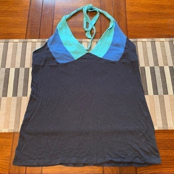 OLD NAVY Multi-colored Blue Perfect Fit Halter Tank Size Medium - Picture 4 of 5